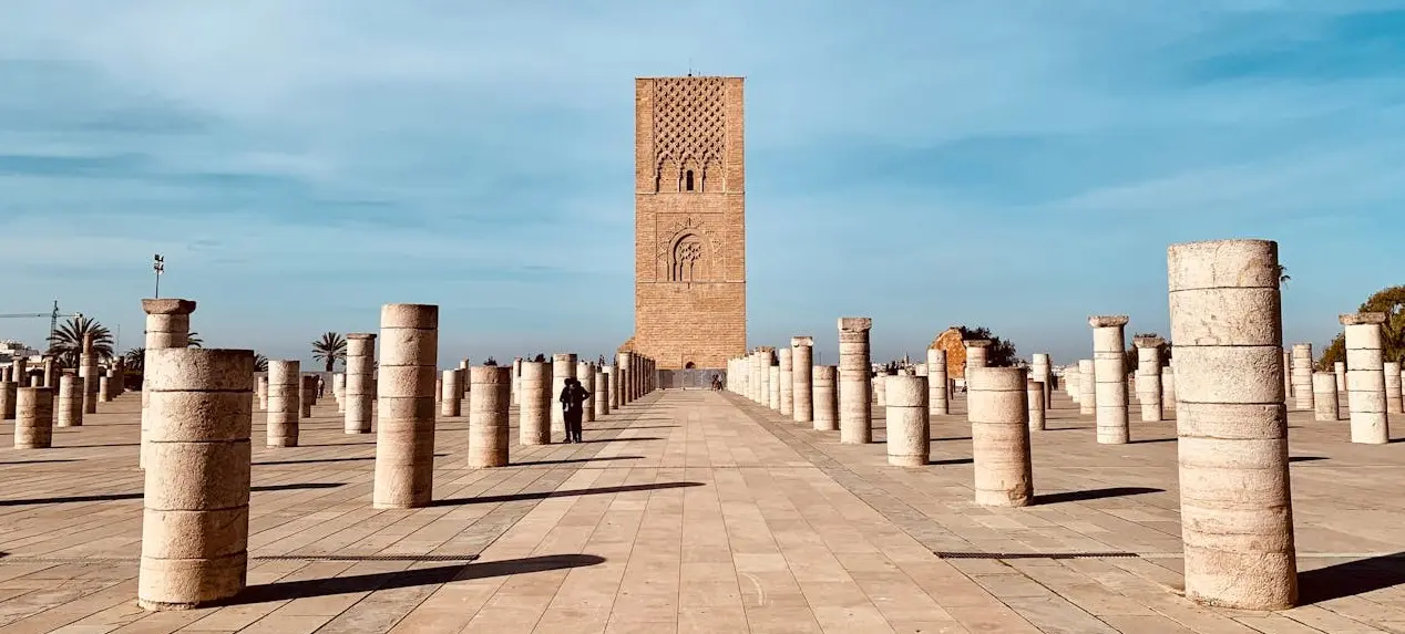Hassan Tower in Rabat visited during a Half Day Rabat City Tour